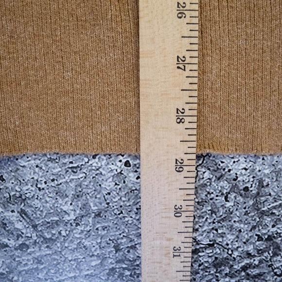 Banana Republic Womens Sweater Xl Cashmere Turtleneck Knit Camel Quiet Luxury - Picture 10 of 14